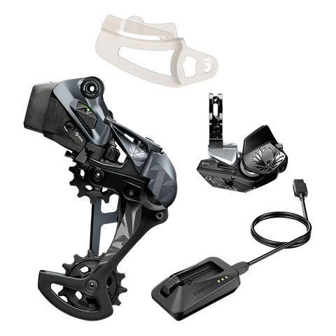 XX1 EAGLE AXS UPGRADE KIT REAR DER WBATTERY AND BATTERY PROTECTOR, ROCKER PADDLE CONTROLL