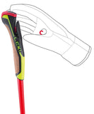 LEKI HRC MARATHON RED/YELLOW/BLACK