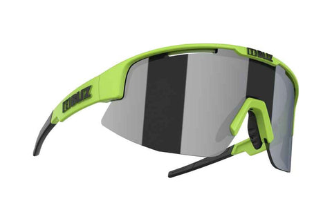 BLIZ - MATRIX Matt Lime Green Smoke w Silver Mirror Cat.3