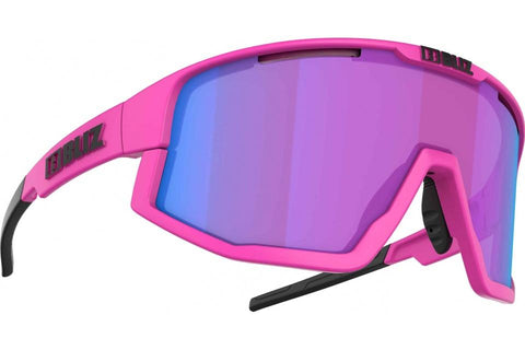 BLIZ - FUSION NANO OPTICS Matt Neon Pink Nordic Light Begonia - Violet w Blue Multi Cat.2