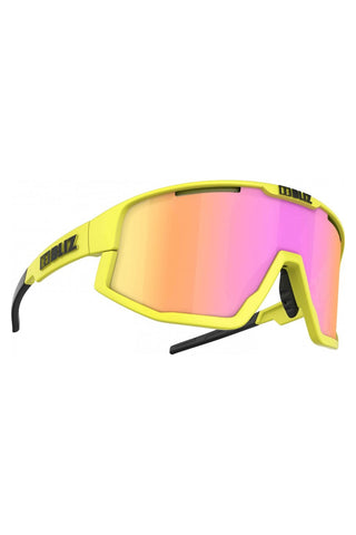 BLIZ - FUSION Matt Neon Yellow Brown w Purple Multi Cat.3